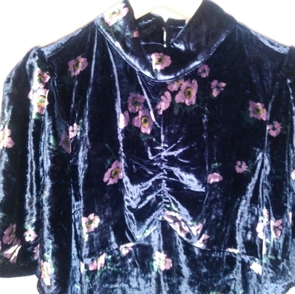 NWT- Free People velvet mini-6 - Picture 4 of 7